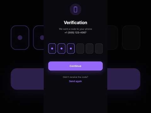 Premium OTP Verification Screen in React Native
