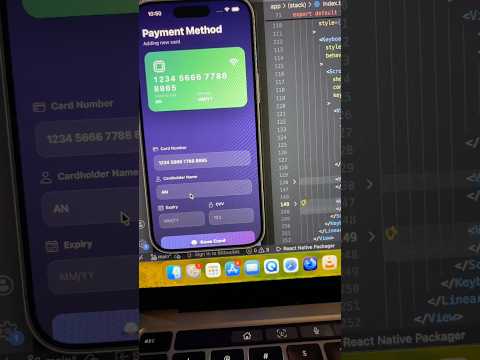 Card Input Screen with Real-Time Preview in React Native