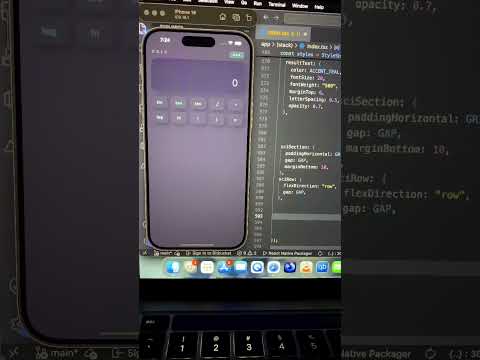 Premium Glassmorphism Calculator in React Native