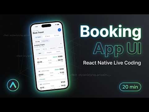 Built a Full Flight, Bus & Train Booking UI in React Native